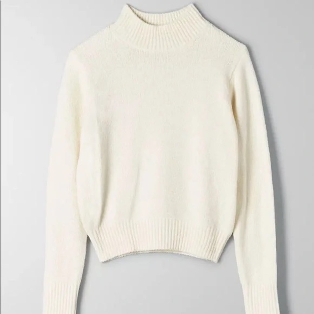 Wilfred Cream Chenille Turtleneck Sweater Size S - Picture 7 of 7
